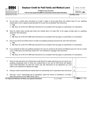 8994 - Fill out Form 8994 Online in 2025