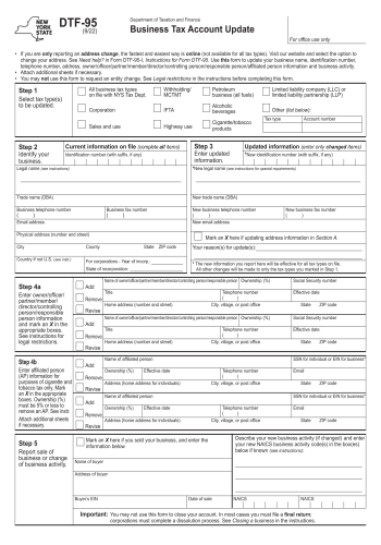 DTF-95 - Fill out Form DTF-95 Online in 2025
