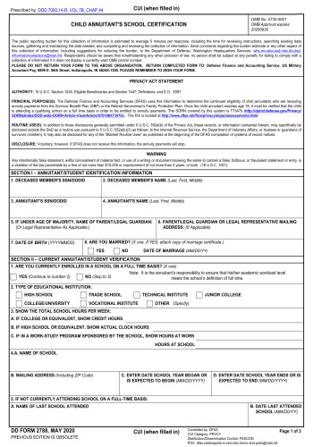 DD 2788 - Fill out Form DD 2788 Online in 2025