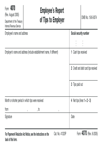 4070 - 4070 Form for 2025