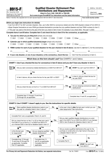 8915-F - 8915-F Financial Form for 2025