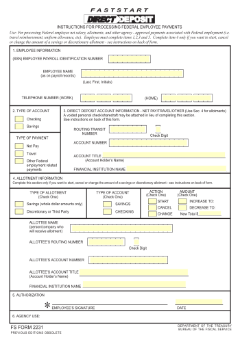 FMS 2231 - FMS 2231 Financial Form for 2025