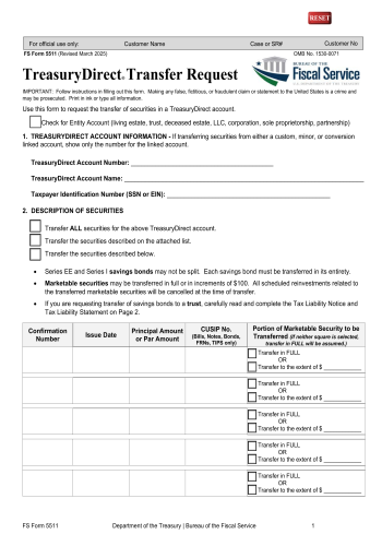 FS 5511 - FS 5511 Financial Form for 2025