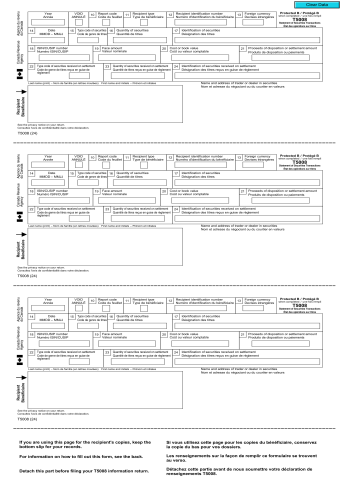 T5008 - T5008 Financial Form for 2025