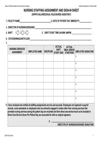 CDPH-530 - CDPH-530 Healthcare Form for 2025