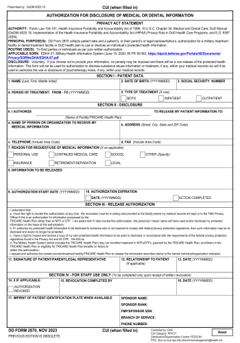 DD 2870 - DD 2870 Healthcare Form for 2025
