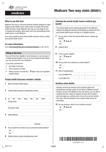 MS001 - MS001 Form for 2025
