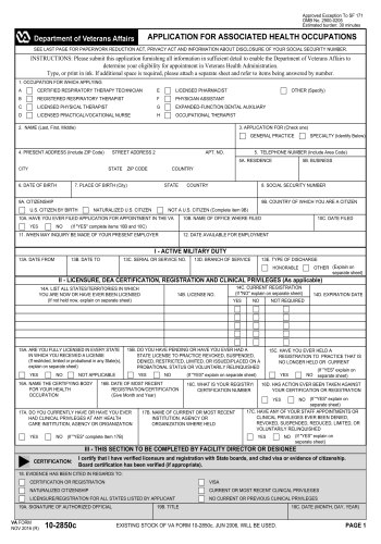 VA 10-2850C - VA 10-2850C Form for 2025