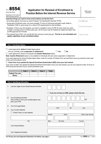 8554 - 8554 Legal Form for 2025