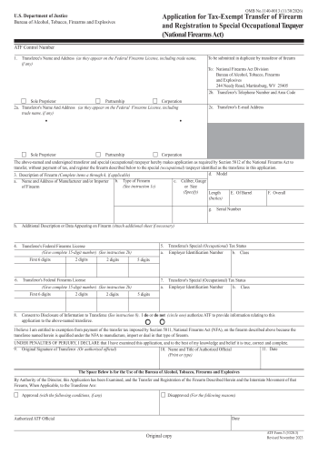 ATF 3 - ATF 3 Legal Form for 2025