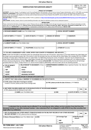 DD 2656-7 - Fill out DD 2656-7 Online in 2025
