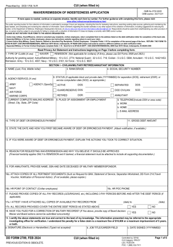 DD 2789 - Fill out DD 2789 Online in 2025