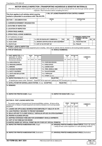 DD 626 - Fill out DD 626 Online in 2025