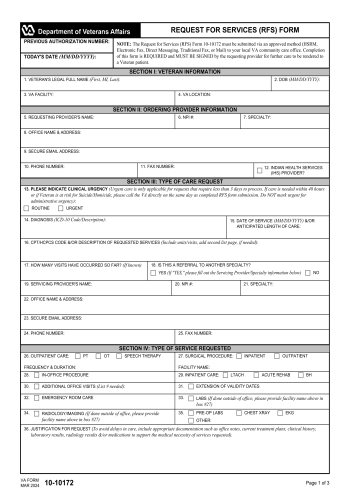 VA 10-10172 - Fill out VA 10-10172 Online in 2025