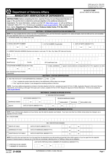 VA 21-0538 - Fill out VA 21-0538 Online in 2025