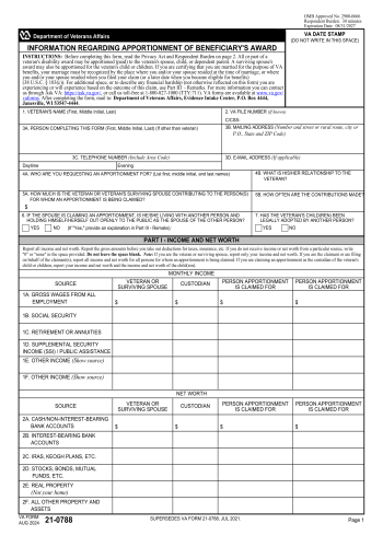VA 21-0788 - Fill out VA 21-0788 Online in 2025