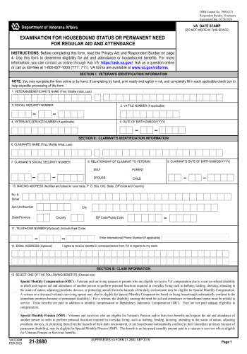 VA 21-2680 - Fill out VA 21-2680 Online in 2025