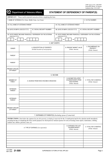 VA 21-509 - Fill out VA 21-509 Online in 2025
