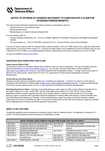 VA 21P-527EZ - Fill out VA 21P-527EZ Online in 2025