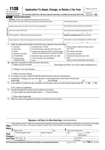 1128 - 1128 Tax Form for 2025