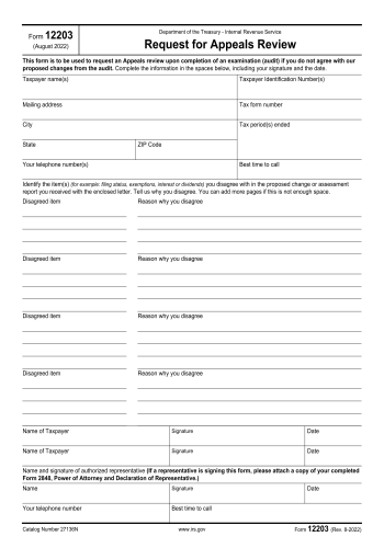 12203 - 12203 Tax Form for 2025