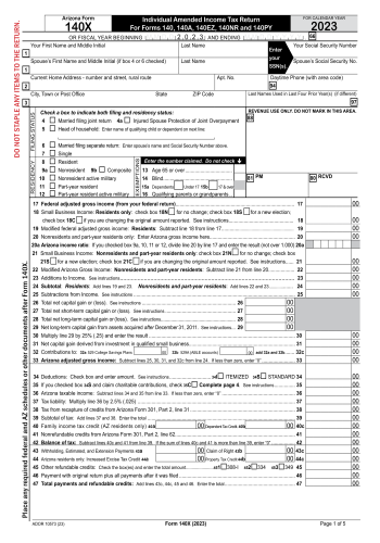140-X - 140-X Tax Form for 2025