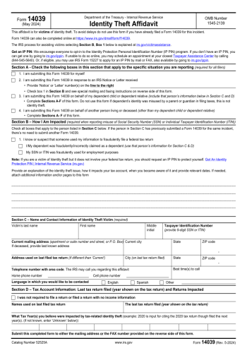 14039 - 14039 Tax Form for 2025