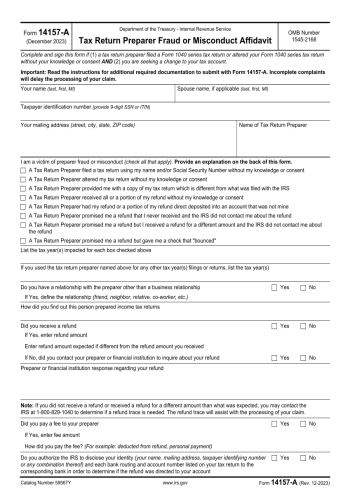 14157 - 14157 Tax Form for 2025