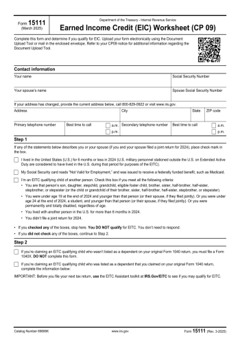 15111 - 15111 Tax Form for 2025
