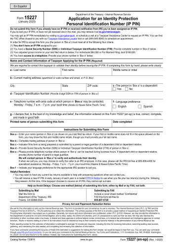 15227 - 15227 Tax Form for 2025
