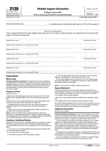 2120 - 2120 Tax Form for 2025