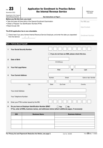 23 - 23 Tax Form for 2025