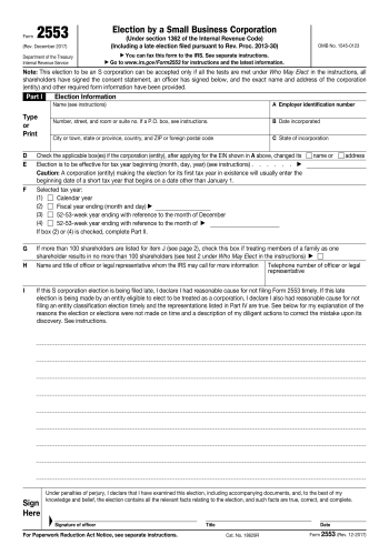 2553 - 2553 Tax Form for 2025