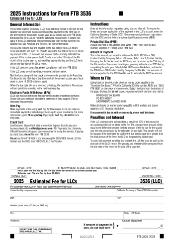 3536 - 3536 Tax Form for 2025