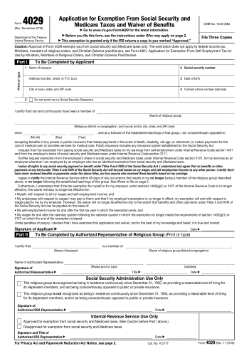 4029 - 4029 Tax Form for 2025