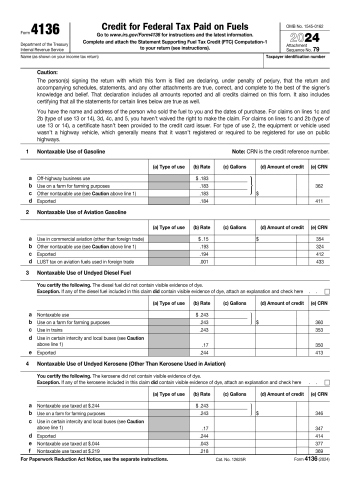 4136 - 4136 Tax Form for 2025