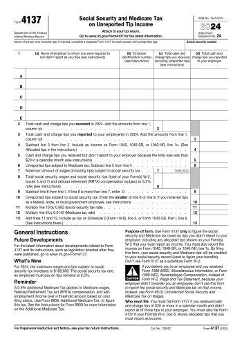 4137 - 4137 Tax Form for 2025