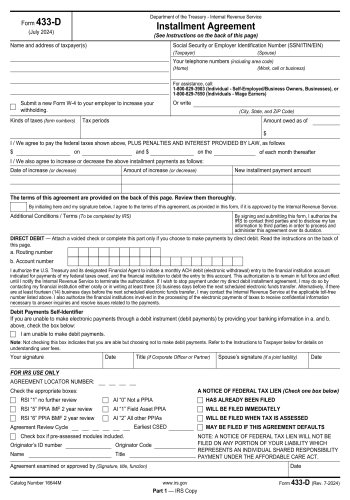 433-D - 433-D Tax Form for 2025