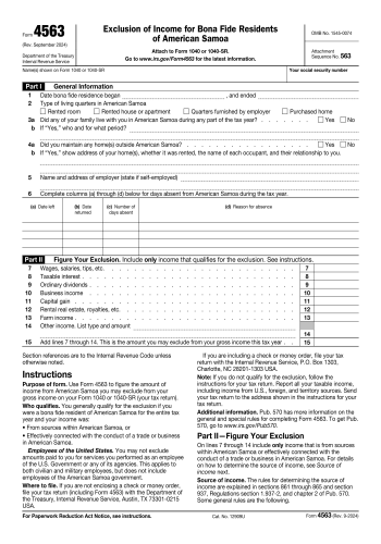 4563 - 4563 Tax Form for 2025
