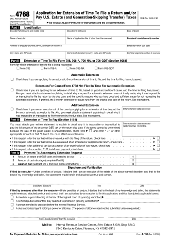 4768 - 4768 Tax Form for 2025