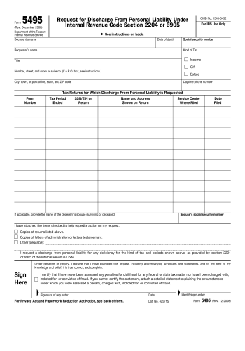 5495 - 5495 Tax Form for 2025