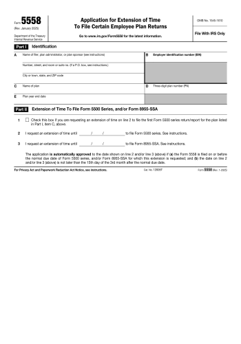 5558 - 5558 Tax Form for 2025