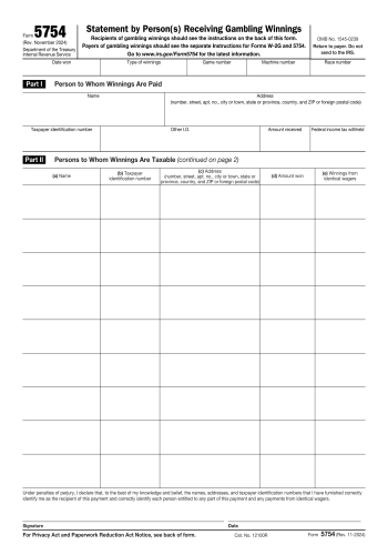 5754 - 5754 Tax Form for 2025