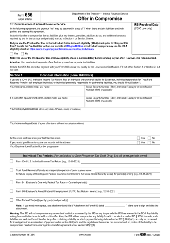 656 - 656 Tax Form for 2025