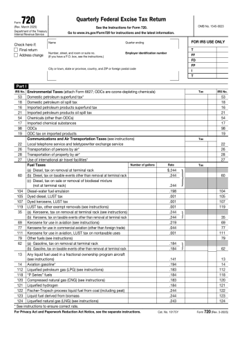 720 - 720 Tax Form for 2025