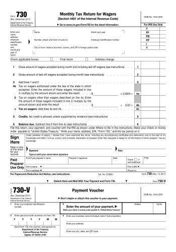730 - 730 Tax Form for 2025