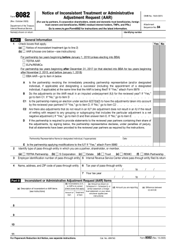 8082 - 8082 Tax Form for 2025