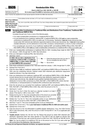 8606 - 8606 Tax Form for 2025