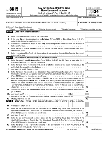8615 - 8615 Tax Form for 2025