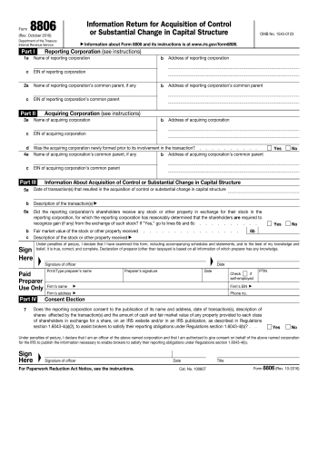 8806 - 8806 Tax Form for 2025